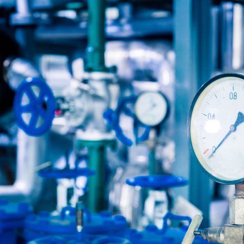 steel pipelines and cables in a plant,Industrial zone.